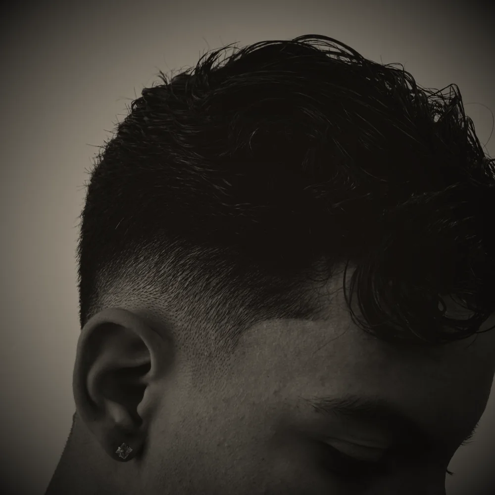 Corte texturizado com transição suave na lateral